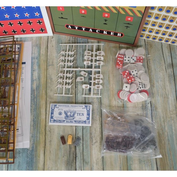 Vintage 1984 Axis & Allies 1942 Board Game Milton Bradley Spring COMPLETE - Picture 5 of 15